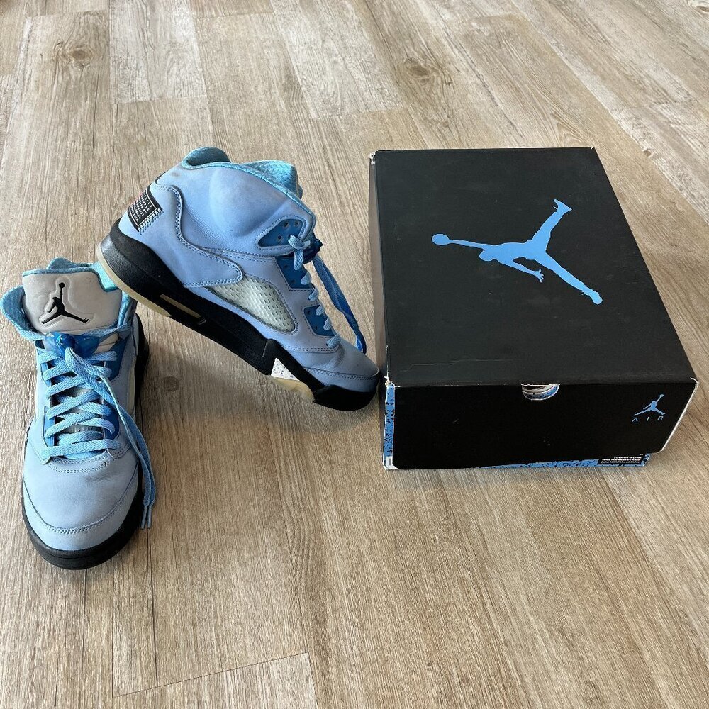 Mens Air Jordan 5 Retro SE 'UNC' DV1310-401 Blue Carolina - 10